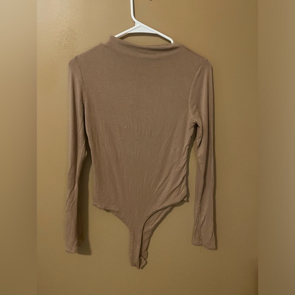 Naked Wardrobe Camel color bodysuit - Picture 3 of 7